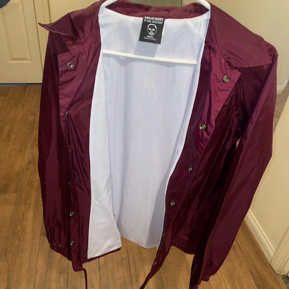 Earl Sweatshirt Red Mens windbreaker Golfwang OFWGKTA